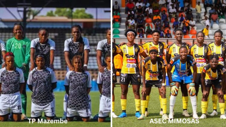 League des champions féminin CAF 2025 : belles opérations du TP Mazembe et l’ASEC Mimosas